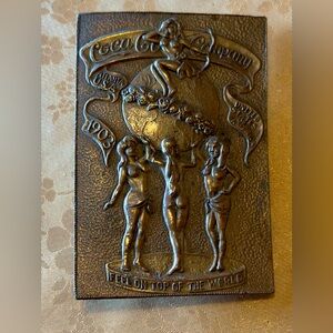 Coca Cola Bronze Belt Buckle - Vintage 1970’s